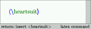 Typing a heart (step 1)