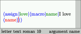 Type macro (step 4)