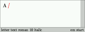 Emphasizing text (step 2)