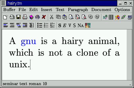 A hairy example