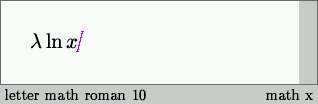 Typing a formula (step 6)