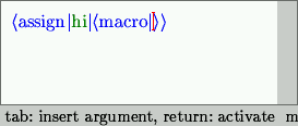Type macro (step 4)