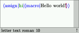 Type macro (step 5)
