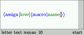 Type macro (step 2)